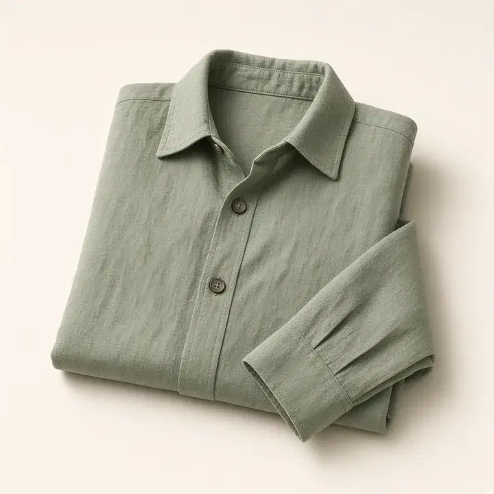 Sage linen shirt